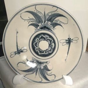 Bat Trang Dragonfly shallow bowl